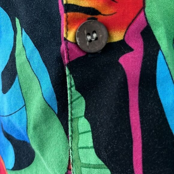 Toucan Dance by Fast Lane VTG Tropical camp Shirt Sharky’s on the Pier Venice - Picture 2 of 7